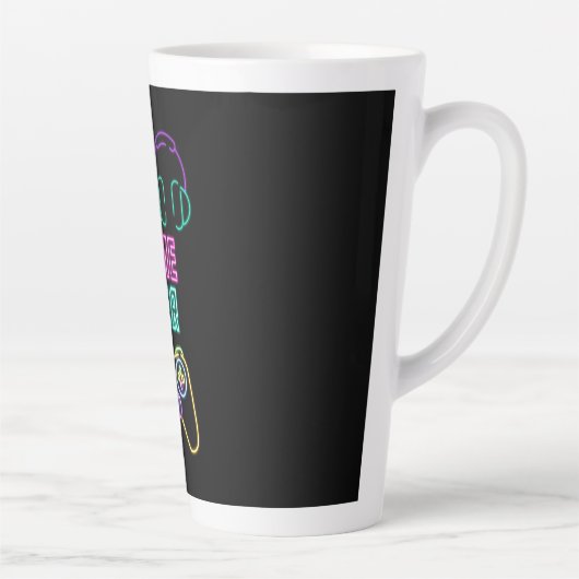 Cooles Neon-Videospiel. Milchtasse (Rechts)