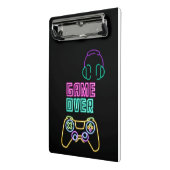 Cooles Neon-Videospiel. Mini Klemmbrett (Gewinkelt2)