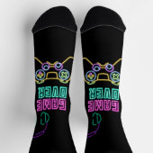 Cooles Neon-Videospiel. Socken (Oben)
