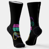 Cooles Neon-Videospiel. Socken (Gewinkelt)