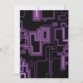 Cooles Neon Virtual Reality Kids Videospiel Einladung (Rückseite)