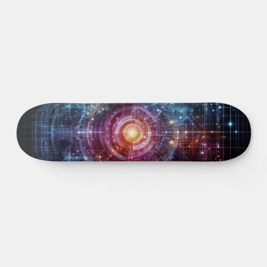 cooles Neondesign Skateboard (Horizontal)