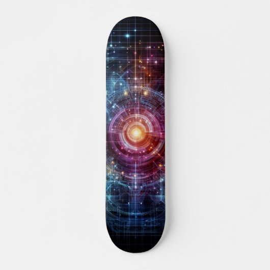 cooles Neondesign Skateboard (Vorne)