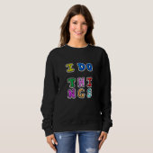 Cooles neues modernes Design - ich mache Dinge Sweatshirt (Vorne ganz)