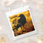 Cooles "Nevermore" Raven Orange Moon Black Specter Geschenktütchen (Ausgeschnitten)