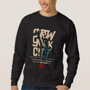 Cooles New York City mit Freiheitsstatue Illustra Sweatshirt