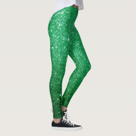 cooles niedlich hellgrünes Glitzer Leggings
