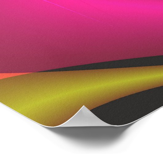 Cooles Niedliches Abstraktes Fraktal Poster (Ecke)