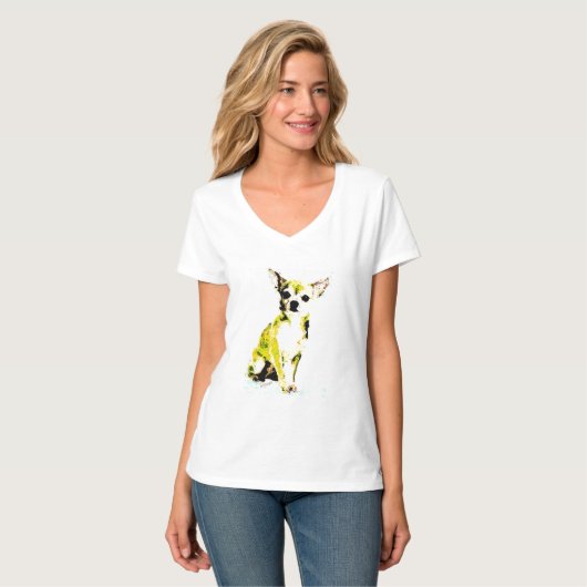 Cooles niedliches Chihuahua-Shirt T-Shirt (Vorderseite Vollansicht)