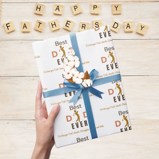 Cooles Niedliches Elegantes Modernes Best Vater Je Geschenkpapier
