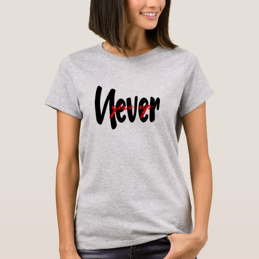 cooles, niemals aufgeblasenes Grafikdesign für T - T-Shirt (Vorderseite)