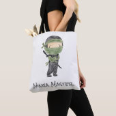 Cooles Ninja Kids individualisierbares Gender Neut Tasche (Von Nahem)
