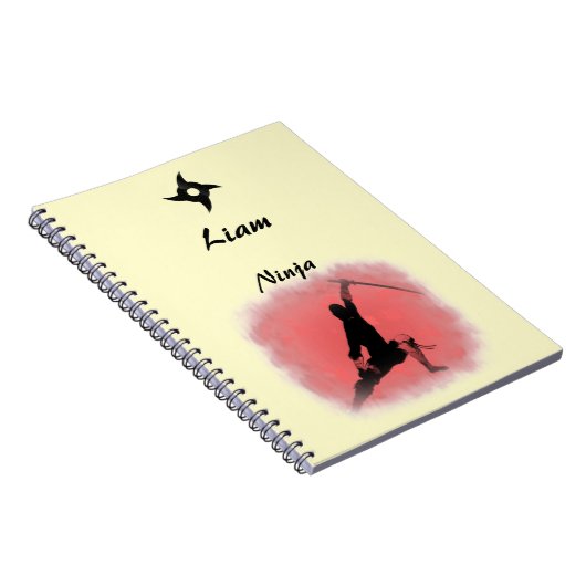Cooles Ninja-Notebook Notizblock (Rechte Seite)