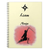Cooles Ninja-Notebook Notizblock (Vorderseite)