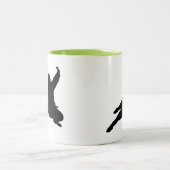 Cooles Ninja Zweifarbige Tasse (Mittel)