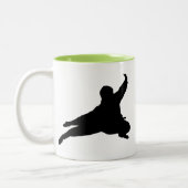 Cooles Ninja Zweifarbige Tasse (Links)
