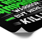 Cooles Non-Hodgkin-Lymphom Warrior Non-Hodgkin-Lym Poster (Ecke)