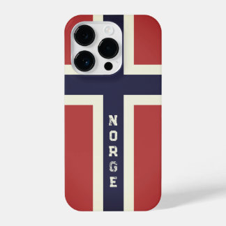 Cooles norwegisches Flag benutzerdefiniertes iPhon iPhone 14 Pro Hülle