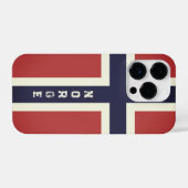 Cooles norwegisches Flag benutzerdefiniertes iPhon iPhone Hülle (Rückseite (Horizontal))