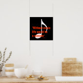 cooles Notendesign Poster (Küche)