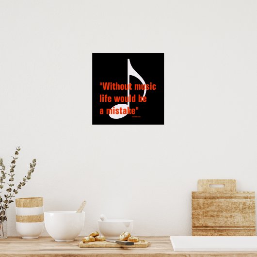 cooles Notendesign Poster (Küche)