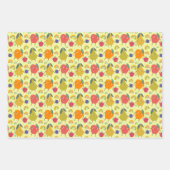 cooles Obst- und Gemüsemuster Geschenkpapier Set (Vorderseite 3)