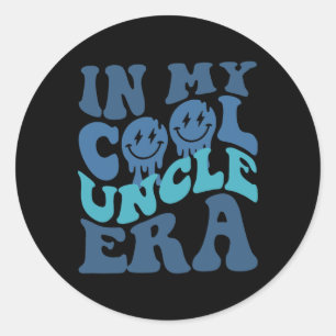 Cooles Onkel-Shirt in meinem Coolen Onkel-Ära Fath Runder Aufkleber