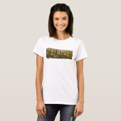 Cooles Orange KALIFORNIEN Statement T-Shirt (Vorne ganz)