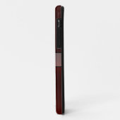 Cooles Orange Shiny Edelstahlmetall 7 Case-Mate iPhone Hülle (Hinten/Links)