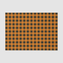 Cooles Orange- und Black Gingham Prüfmuster