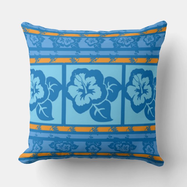 Cooles Orangen Lampengewirr Kissen (Vorderseite)