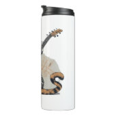 Cooles Orangenkatzenjamming auf der Gitarre Thermosbecher (Nach rechts gedreht)