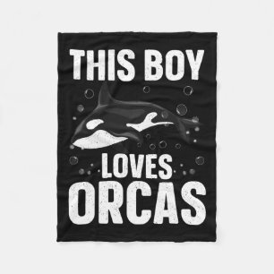 Cooles Orca-Design für Jungen Kinder Männer-See-Or Fleecedecke