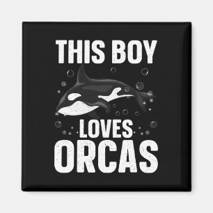Cooles Orca-Design für Jungen Kinder Männer-See-Or Magnet