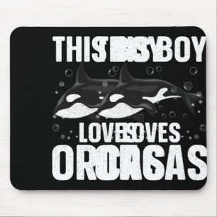 Cooles Orca-Design für Jungen Kinder Männer-See-Or Mousepad