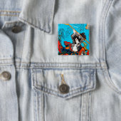 Cooles orientalisches japanisches Antiker Samurai Button (Beispiel)