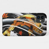 Cooles orientalisches japanisches Goldglückliche Case-Mate iPhone Hülle (Rückseite (Horizontal))