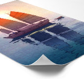 Cooles orientalisches japanisches Hiroshi Yoshida Poster (Ecke)