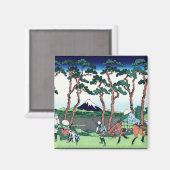 Cooles orientalisches japanisches Hokusai Fuji Aus Magnet (Vorderseite/Rückseite)