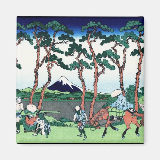 Cooles orientalisches japanisches Hokusai Fuji Aus Magnet (Vorne)