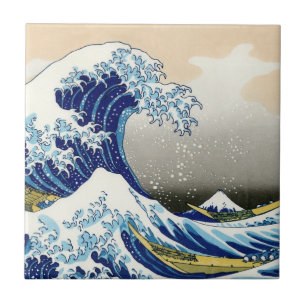 Cooles orientalisches japanisches Hokusai Fuji Lan Fliese