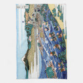 Cooles orientalisches japanisches Hokusai Fuji Lan Handtuch (Vertikal)