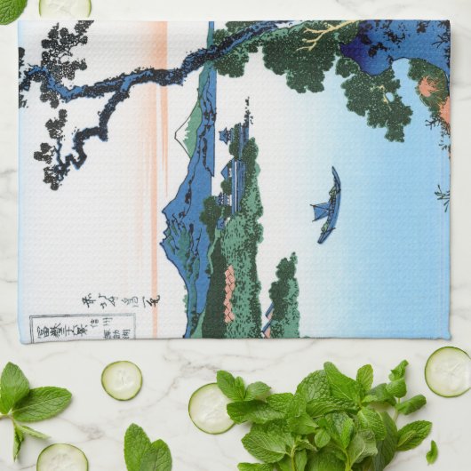 Cooles orientalisches japanisches Hokusai Fuji Lan Handtuch (Gefaltet)