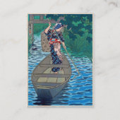 Cooles orientalisches japanisches visitenkarte (Rückseite)