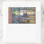 Cooles orientalisches japanse rechteckiger aufkleber (Tasche)