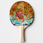 Cooles orientalisches Mandala thangka goss orienta Tischtennis Schläger (Rückseite)