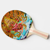 Cooles orientalisches Mandala thangka goss orienta Tischtennis Schläger (Seitenansicht)