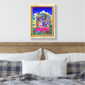 Cooles orientalisches Thangka-Tattoo Palden Lhamo Leinwanddruck (Insitu (Schlafzimmer))