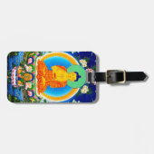 Cooles orientalisches tibetanisches thangka gepäckanhänger (Vorderseite horizontal)