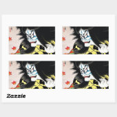 Cooles orientalisches Togakushi-Tattoo Rechteckiger Aufkleber (Blatt)